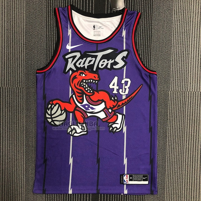 Maglia
 Pascal Siakam NO 43 Toronto Raptors Classic Edition Viola
